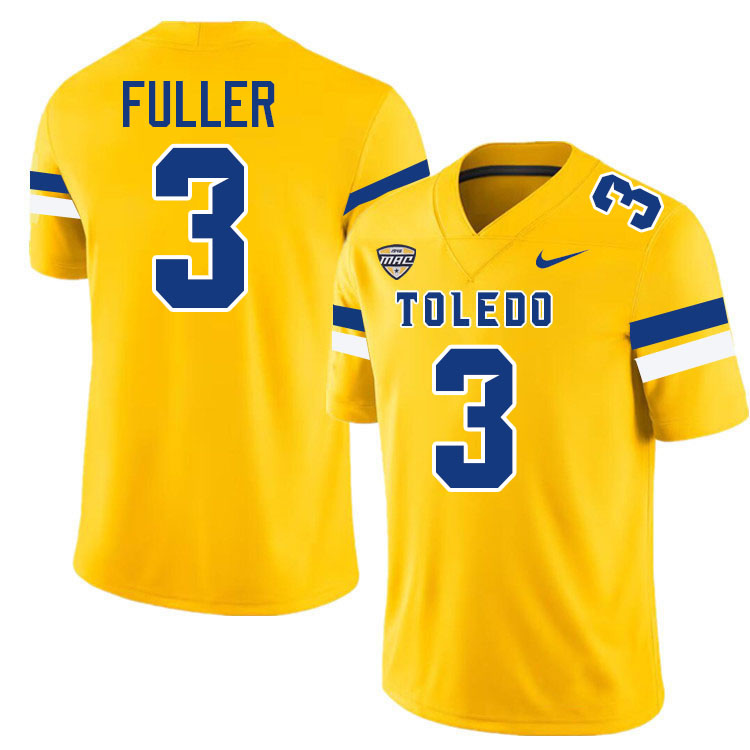 Andre Fuller Toledo Jersey,Toledo Rockets College Football Jersey Youth College-Gold